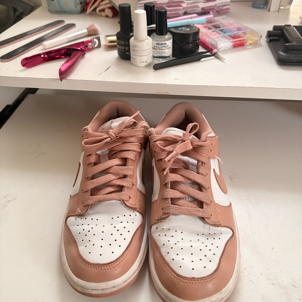 Pink and White Sneakers